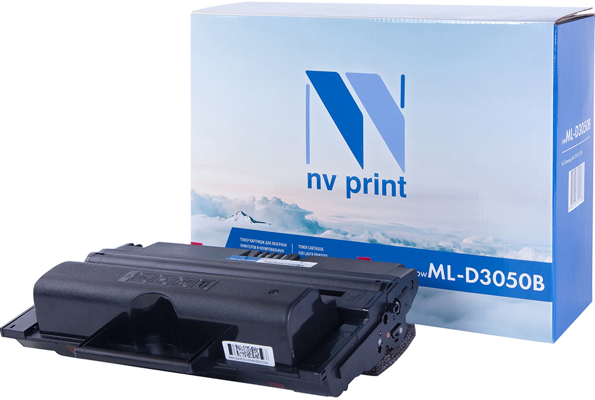 NV Print ML-D3050B, Black тонер-картридж для Samsung ML-3050/3051N/3051NDML-D3050B NV Print ML-D3050B, Black тонер-картридж для Samsung ML-3050/3051N/3051NDML-D3050BСовместимый лазерный картридж NV Print для печатающих устройств Samsung - это альтернатива приобретению оригинальных расходных материалов. При этом качество печати остается высоким. Картридж обеспечивает повышенную чёткость чёрного текста и плавность переходов оттенков серого цвета и полутонов, позволяет отображать мельчайшие детали изображения.Лазерные принтеры, копировальные аппараты и МФУ являются более выгодными в печати, чем струйные устройства, так как лазерных картриджей хватает на значительно большее количество отпечатков, чем обычных. Для печати в данном случае используются не чернила, а тонер.