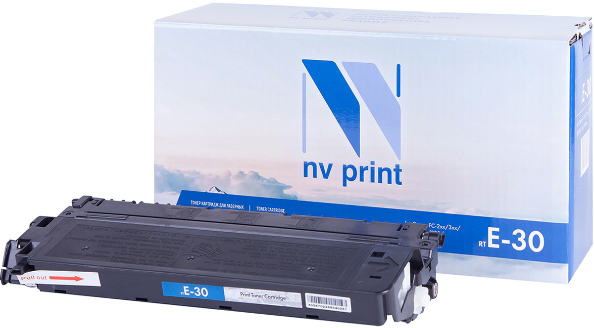 NV Print NV-E30, Black тонер-картридж для Canon FC-200/300/500 Series; PC-700/PC-800 SeriesNV-E30 NV Print NV-E30, Black тонер-картридж для Canon FC-200/300/500 Series; PC-700/PC-800 SeriesNV-E30Совместимый лазерный картридж NV Print NV-E30 для печатающих устройств Canon - это альтернатива приобретению оригинальных расходных материалов. При этом качество печати остается высоким. Картридж обеспечивает повышенную чёткость чёрного текста и плавность переходов оттенков серого цвета и полутонов, позволяет отображать мельчайшие детали изображения. Лазерные принтеры, копировальные аппараты и МФУ являются более выгодными в печати, чем струйные устройства, так как лазерных картриджей хватает на значительно большее количество отпечатков, чем обычных. Для печати в данном случае используются не чернила, а тонер.