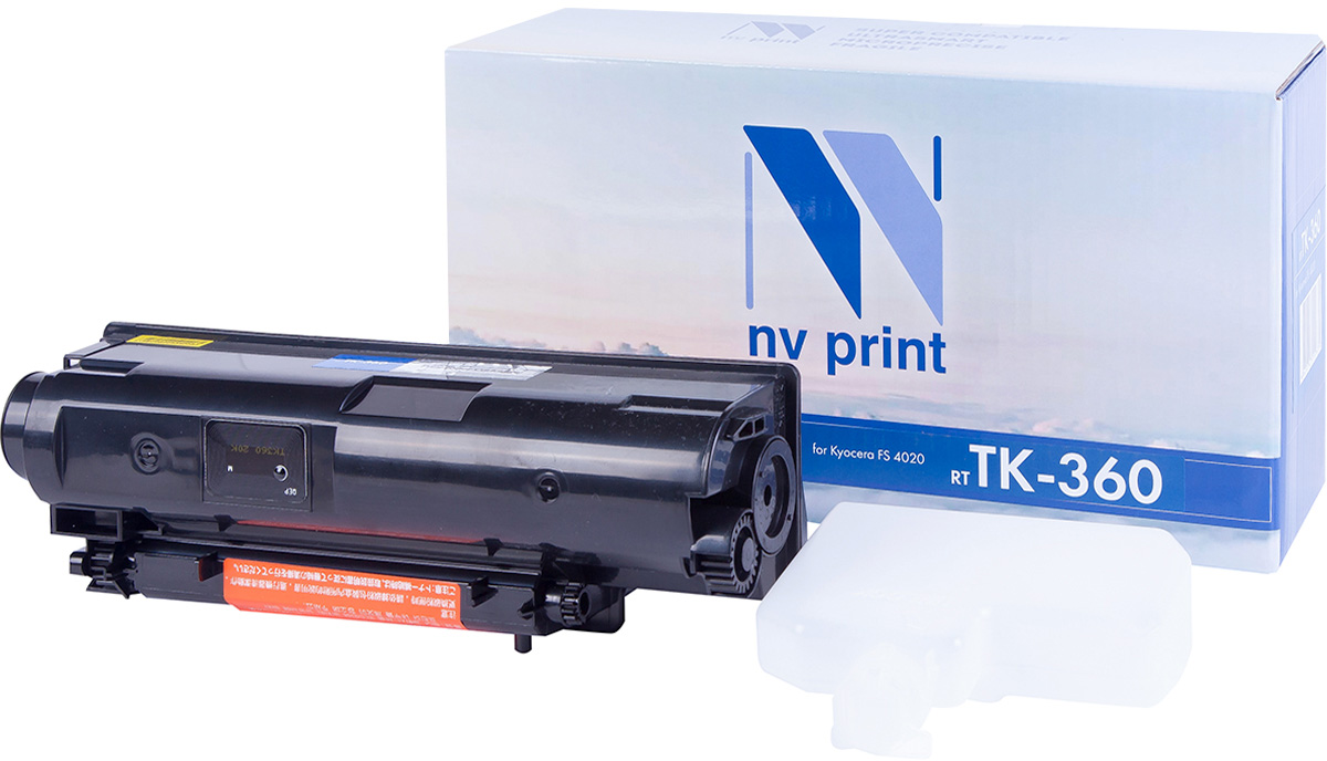 NV Print TK360, Black тонер-картридж для Kyocera FS-4020DN/4020NV-TK360 NV Print TK360, Black тонер-картридж для Kyocera FS-4020DN/4020NV-TK360Совместимый лазерный картридж NV Print TK360 для печатающих устройств Kyocera - это альтернатива приобретению оригинальных расходных материалов. При этом качество печати остается высоким. Картридж обеспечивает повышенную чёткость чёрного текста и плавность переходов оттенков серого цвета и полутонов, позволяет отображать мельчайшие детали изображения. Лазерные принтеры, копировальные аппараты и МФУ являются более выгодными в печати, чем струйные устройства, так как лазерных картриджей хватает на значительно большее количество отпечатков, чем обычных. Для печати в данном случае используются не чернила, а тонер.