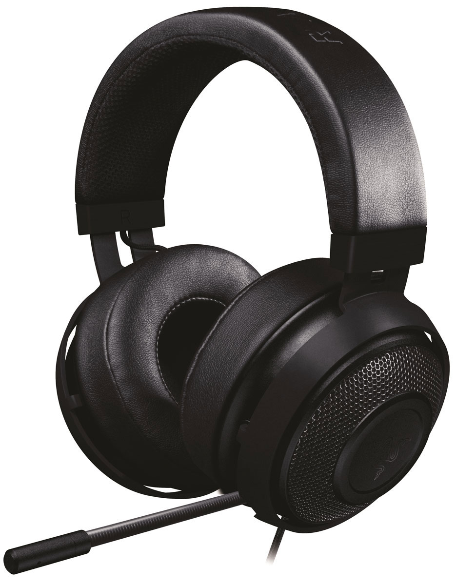 Razer Kraken Pro V2, Black игровые наушникиRZ04-02050100-R3M1 Razer Kraken Pro V2, Black игровые наушникиRZ04-02050100-R3M1Благодаря многолетним испытаниям и обратной связи от геймеров и профессиональных киберспортсменов, Razer Kraken Pro эволюционировала. Обновленная гарнитура Razer Kraken V2 оснащена двумя 50-миллиметровыми модифицированными динамиками, они большего размера, чем динамики в гарнитурах Kraken предыдущего поколения, и обладают более широким диапазоном частот. Гарнитура Razer Kraken V2 имеет новый цельный алюминиевый каркас, он прочнее и гибче, чем другие обычно используемые при создании гарнитур материалы. Амбушюры наушников из высококачественной искусственной кожи стали еще больше и мягче. Razer Kraken Pro V2 обладает полностью выдвижным микрофоном, пультом управления громкостью на проводе и кнопкой отключения микрофона, что максимально облегчает ее использование. Гарнитуры Razer Kraken V2 имеют новейшую цельную алюминиевую рамку, которая является более прочной и гибкой, чем другие обычно используемые при создании гарнитур материалы. Было проведено тщательное тестирование на удароустойчивость, изменение формы, добавочный вес, небрежное обращение и многое другое. Результат показал, что гарнитура действительно готова ко всем суровым реалиям профессионального гейминга.Дужка была спроектирована таким образом, чтобы сбалансировать распределение веса и уменьшить давление для максимального комфорта во время продолжительной игры. Чаши стали ещё больше, мягче и обеспечивают ещё лучшую изоляцию звука, чем раньше. Вдобавок ко всему, они могут быть легко заменены на один из наиболее подходящих вам вариантов - круглой или овальной формы. Также обновленные чаши наушников оснащены особыми встроенными желобами, позволяющими геймерам, которые носят очки, пользоваться гарнитурой, не испытывая дискомфорта после долгой игры.Настраивайте звук в пылу сражений, используя гибкий однонаправленный электретный конденсаторный ECM микрофон, и пульт управления громкостью и микрофоном на проводе. Гибкий телескопический микрофон выдвигается из левой чашки наушников тогда, когда вам он нужен. Вы можете его точно отрегулировать, чтобы добиться кристально четкого звучания.