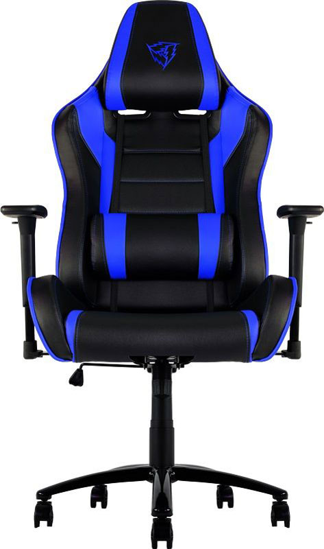 ThunderX3 TX3-30, Black Blue профессиональное геймерское креслоTX3-30BB ThunderX3 TX3-30, Black Blue профессиональное геймерское креслоTX3-30BBМягкое комфортное геймерское кресло ThunderX3 TX3-30 имеет регулируемые подушки для шеи и поясницы. Подушку под шею возможно использовать по-разному, она позволяет шее отдыхать, поддерживая контуры вашей головы. Качаться вперед назад с любой силой и интенсивностью позволяет специально разработанный механизм. Садитесь прямо, откиньтесь назад либо повторяйте оба движения в заданном ритме. В кресле вам будет максимально комфортно даже при длительных игровых сессиях. Прочная металлическая основа Мягкий кожзам Тип механизма бабочка Пневматическая регулировка высоты сиденья 60 мм нейлоновые колесики Регулируемый подголовник Подушка под шею Регулирование положение сиденья с фиксацией Угол наклона спинки 3° - 18°.