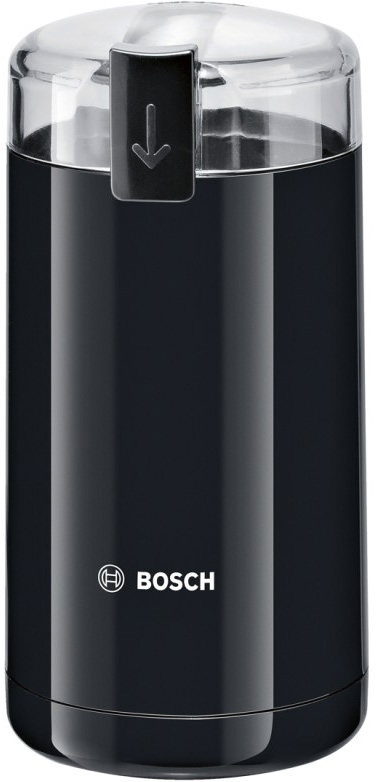 Bosch MKM 6003 кофемолкаMKM6003 Bosch MKM 6003 кофемолкаMKM6003Классический дизайн и элегантный черный цвет позволят кофемолке Bosch MKM 6003 отлично вписаться в интерьер любой современной кухни, а долговечность и простота в использовании делают эту модель одной из самых востребованных на рынке. Дно чаши кофемолки имеет специальный наклон, благодаря чему обеспечивается интенсивное перемешивание зерен и равномерный помол. Степень помола регулируется временем работы - чем дольше работает кофемолка, тем сильнее будут измельчены зерна. Максимальный размер порции зерен для помола составляет 75 граммов - этого достаточно для приготовления 7-8 чашек кофе. Безопасность работы прибора обеспечивает функция блокировки при снятой крышке.