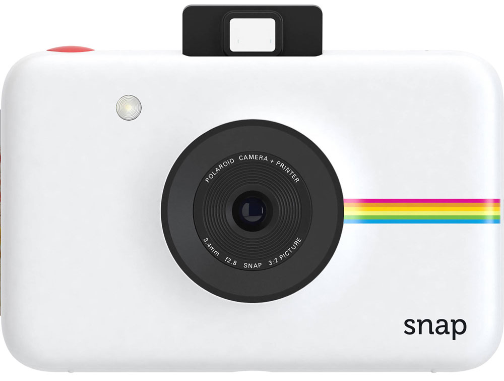 Polaroid Snap, White фотокамера мгновенной печатиPOLSP01WE Polaroid Snap, White фотокамера мгновенной печатиPOLSP01WEPolaroid Snap - компактная камера, способная сразу распечатать полученный снимок. В устройстве используется технология ZINK, позволяющая получать отпечатки без использования чернил. Данная разработка уже успела зарекомендовать себя в других камерах Polaroid. Снимки разрешением 10 Мп мгновенно преобразуются в отпечатки размером 2х3 дюйма. Хранить фотографии можно на карте памяти microSD объёмом до 32 ГБ. Дополняют картину несколько сценариев съёмки, возможность выставить таймер, а также режим, в котором камера делает шесть снимков за 10 секунд. Формат отпечатков: 50 мм х 75 мм