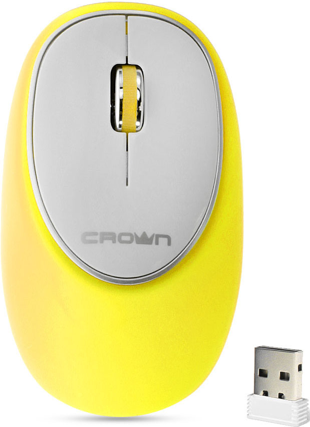 все цены на Crown CMM-931W, Yellow беспроводная мышь онлайн
