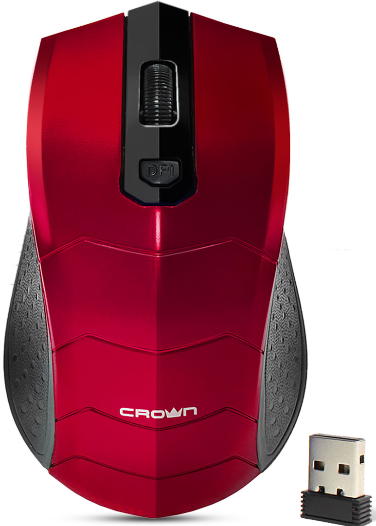 Crown CMM-934W, Red беспроводная мышьCM000001534 Crown CMM-934W, Red беспроводная мышьCM000001534Беспроводная мышка 2.4GHZ;4 удобных кнопки;Разрешение сенсора 800/1000/1200DPI;Нано-ресивер, легкое подключение;Автоматическое отключение питания, функция сна;Долгии? срок службы кнопок:до 10 миллионов нажатии?;Совместимость с ОС: Mac, Win, Android;Рабочая дистанция: до 10м.